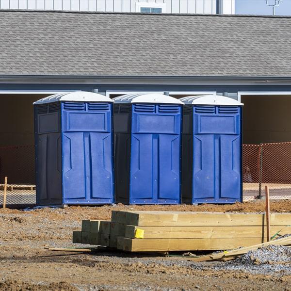 Heavy-duty construction site porta potty in Green, Ohio